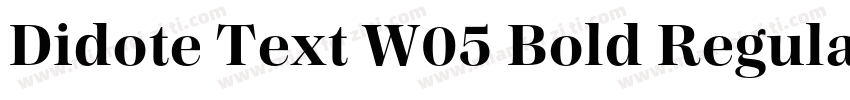 Didote Text W05 Bold Regular字体转换